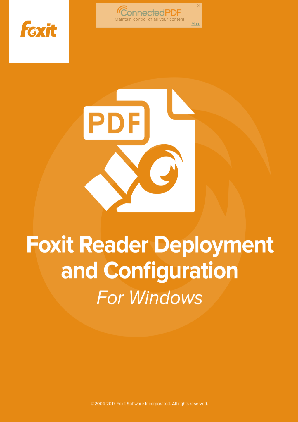 Foxit Reader Deployment and Configuration