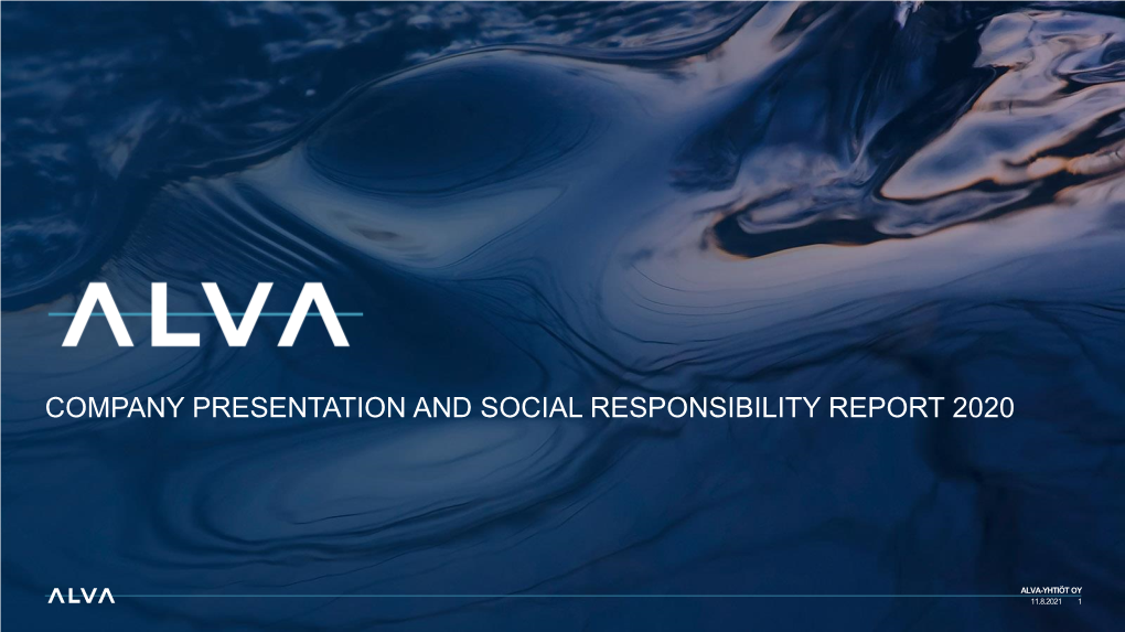 Social Responsibility Report 2020