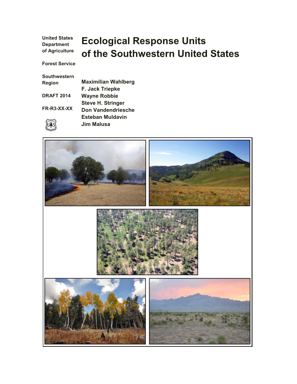 Ecological Response Units of the Southwestern United States