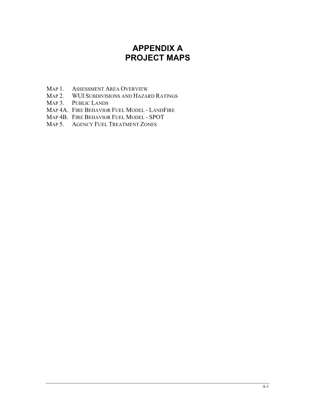 Evergreen Fire Community Wildfire Protection Plan Appendix