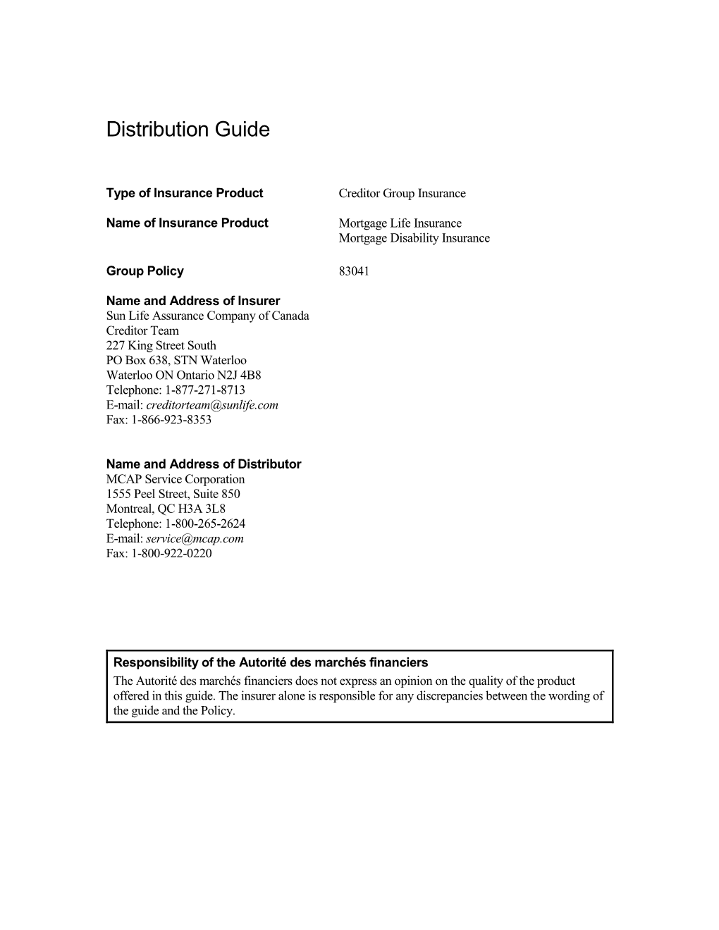 Distribution Guide