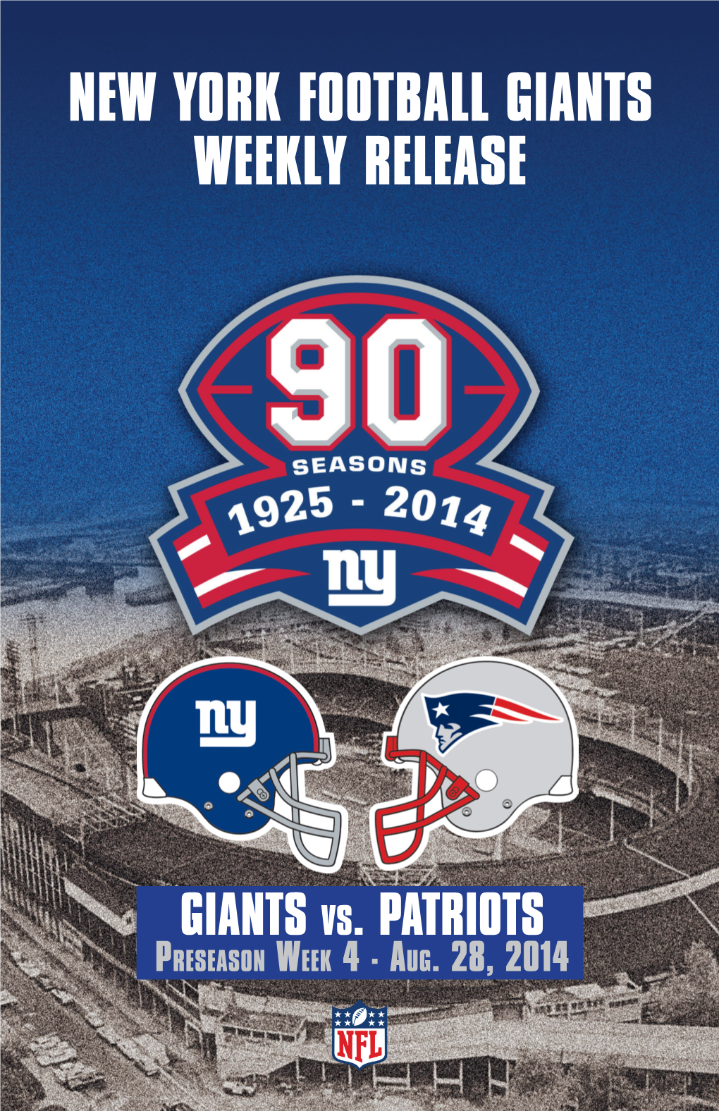 New York Football Giants Weekly Release