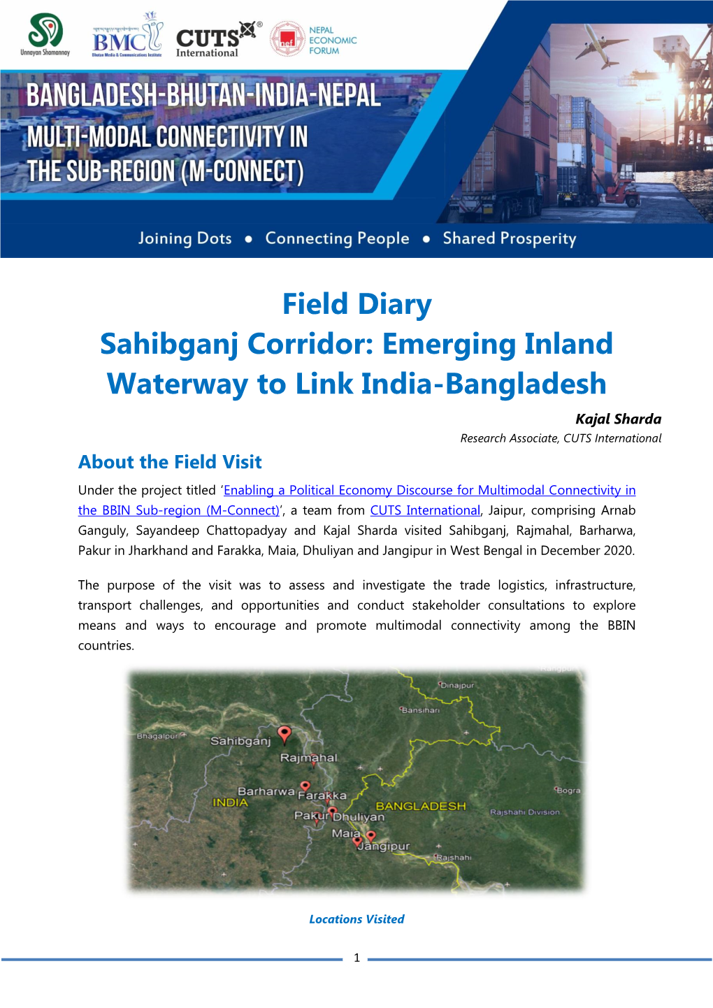 Emerging Inland Waterway to Link India-Bangladesh