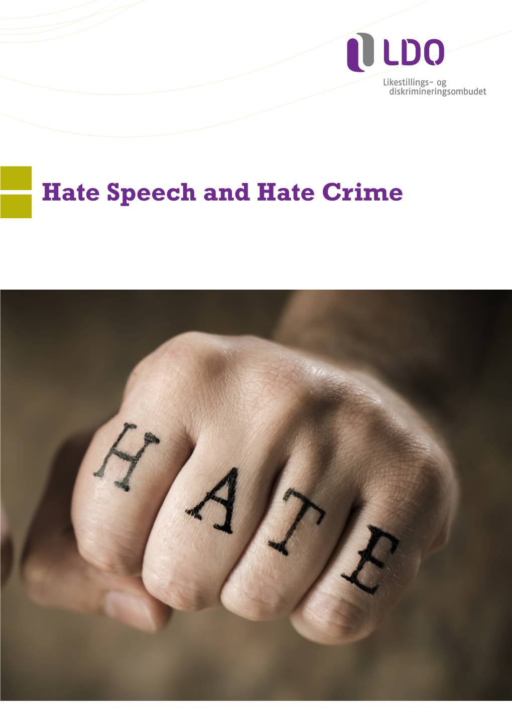 Hate Speech and Hate Crime the Equality and Anti-Discrimination Ombud’S Report