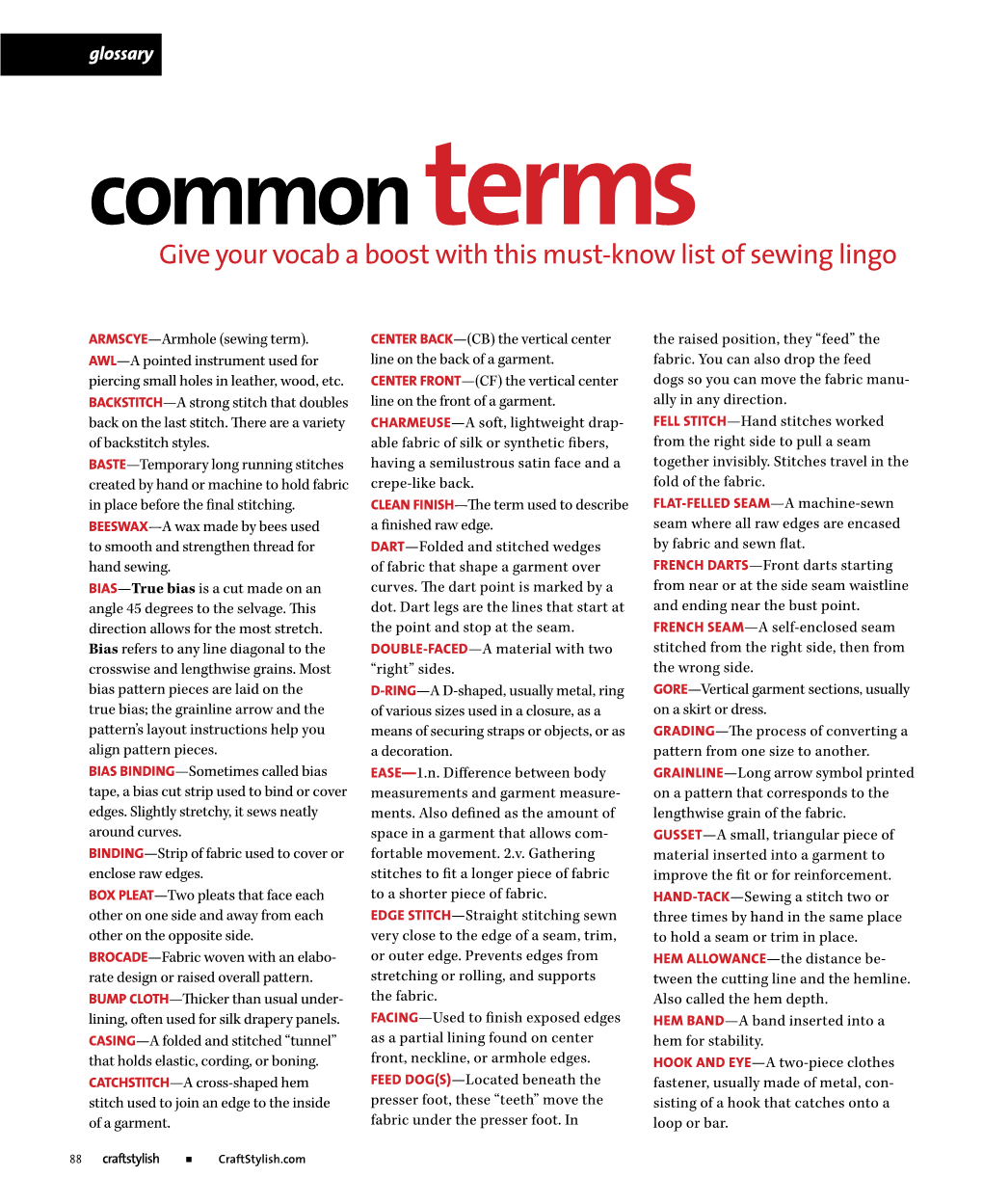 Common Terms