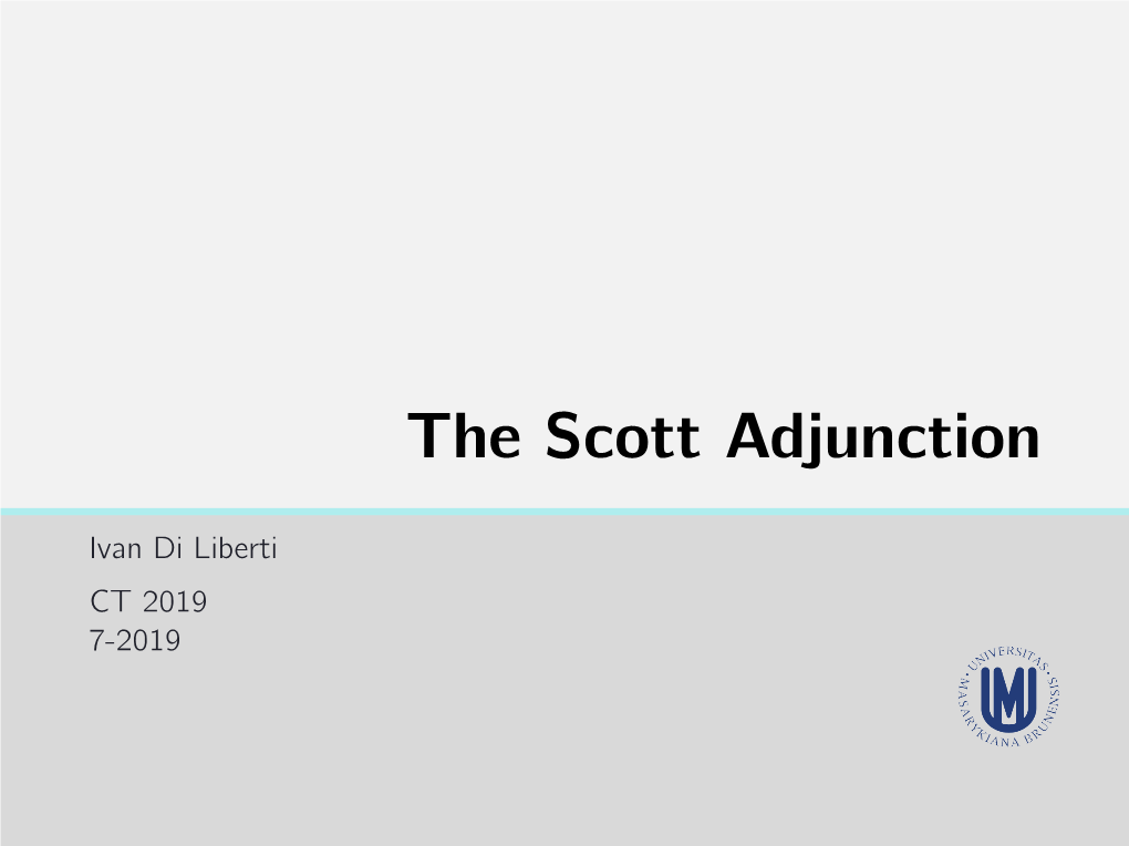 The Scott Adjunction