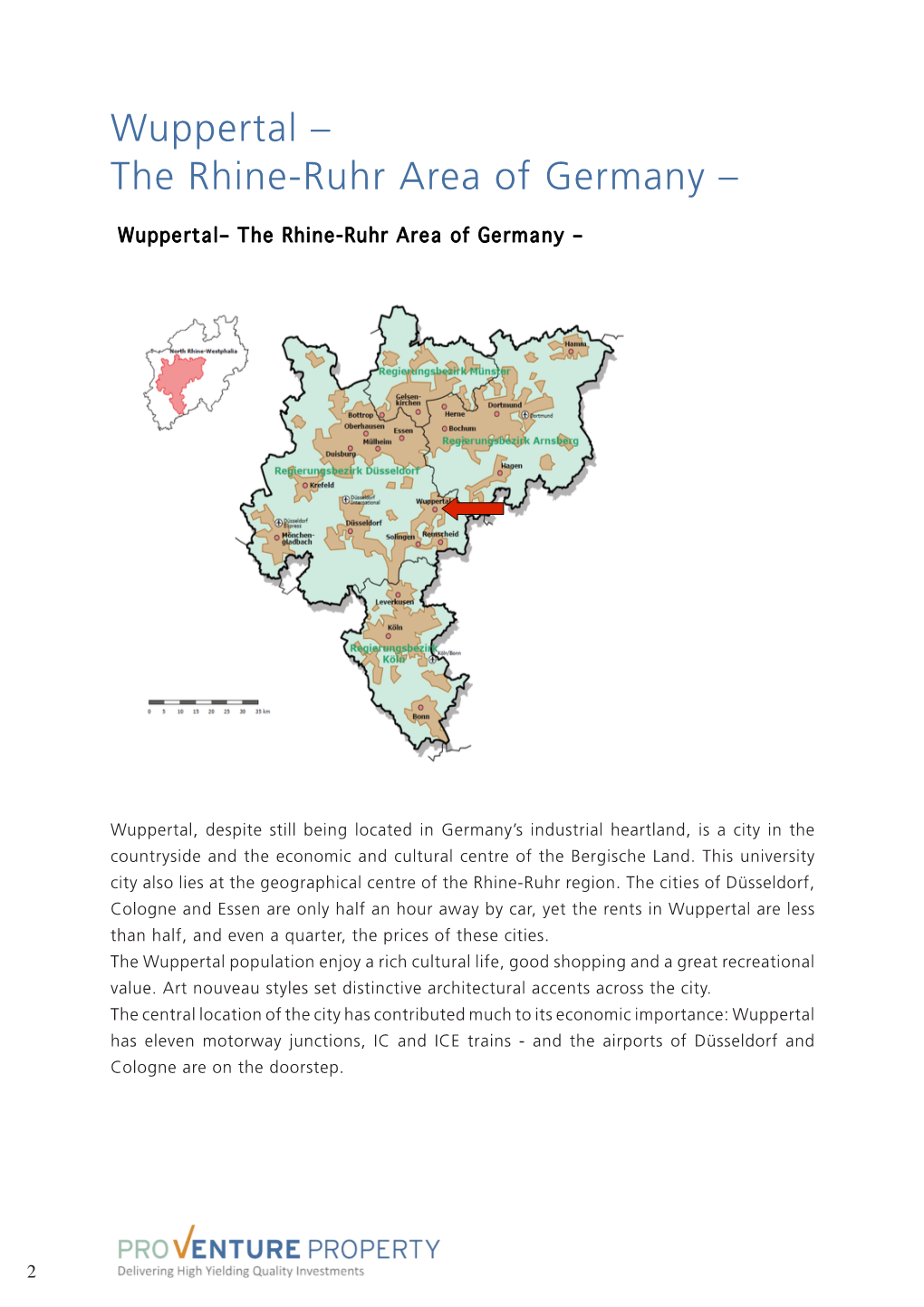 Wuppertal – the Rhine-Ruhr Area of Germany –