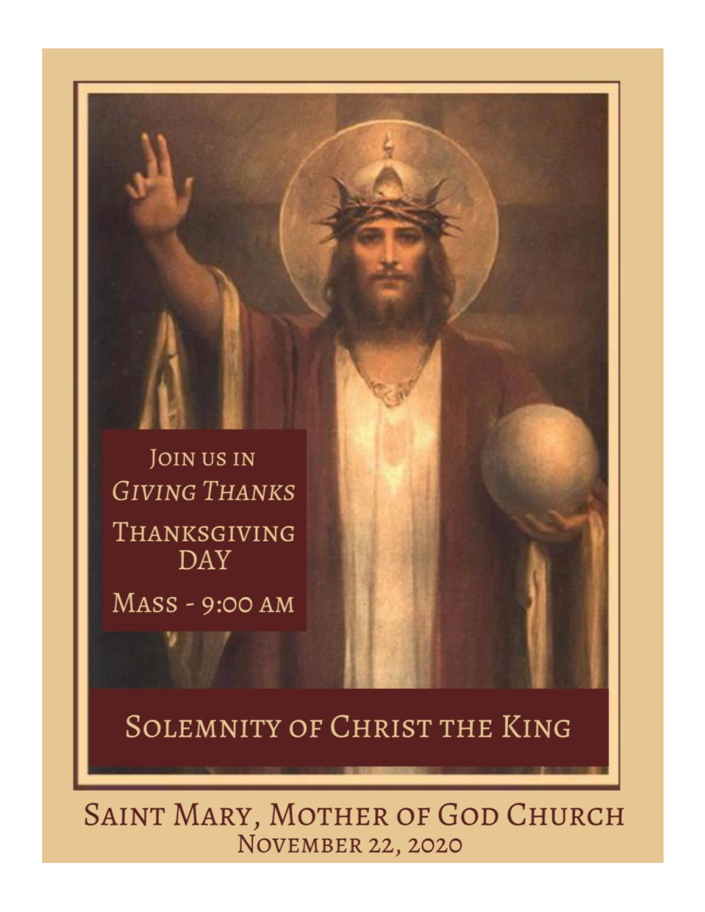 Pope Francis: Solemnity of Christ the King