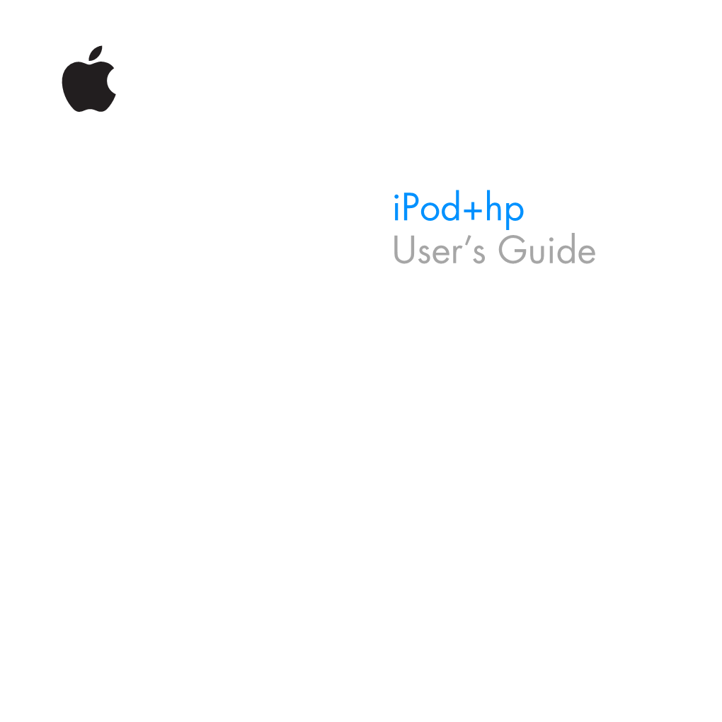 Ipod+Hp User's Guide