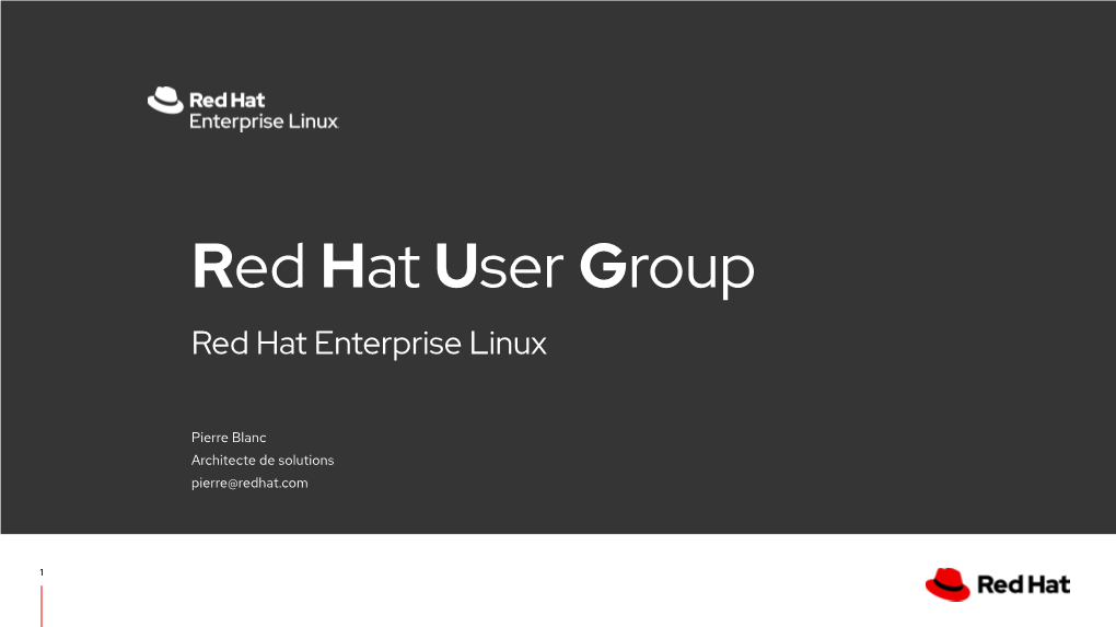 Red Hat User Group