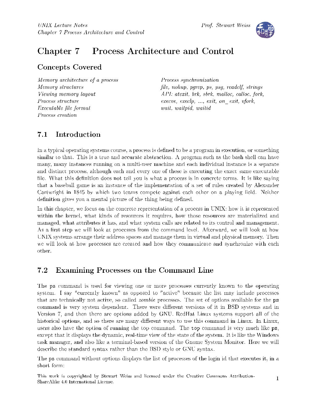 Chapter 7 Process Architecture and Control