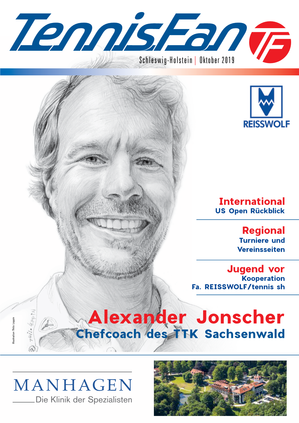 Alexander Jonscher Chefcoach Des TTK Sachsenwald Illustration Thilo Leppin