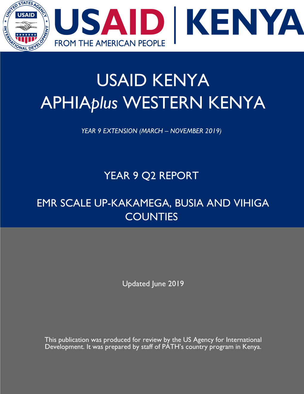 USAID KENYA Aphiaplus WESTERN KENYA