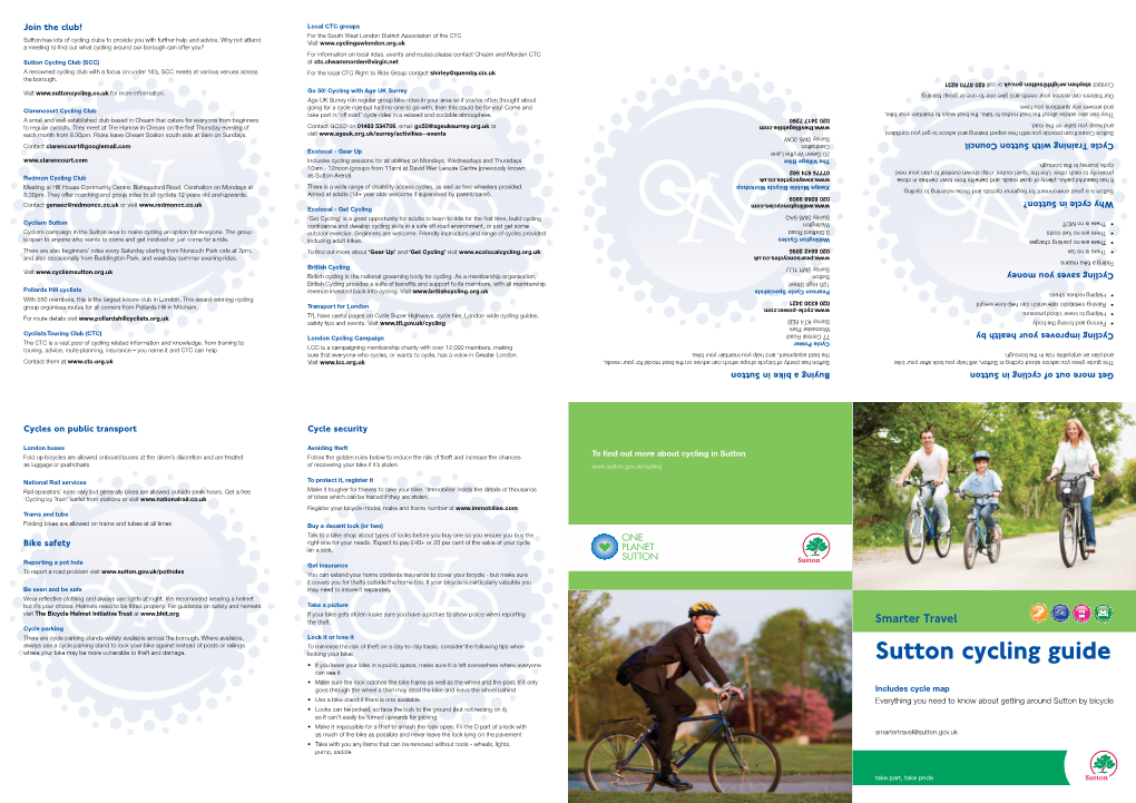 Sutton Cycling Guide Cycling Sutton