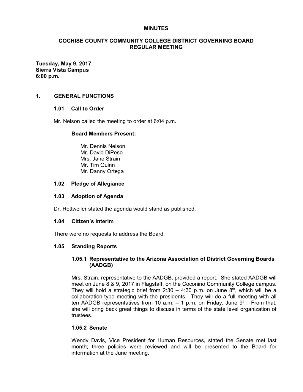 May 9 Regular Meeting Minutes (PDF)