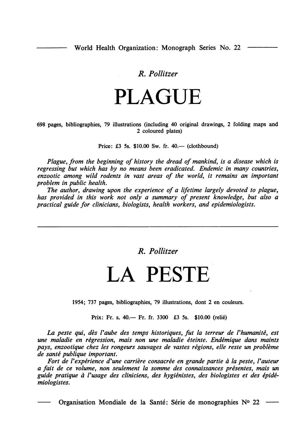 Plague La Peste