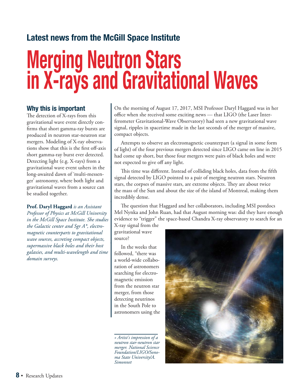 Merging Neutron Stars in X-Rays and Gravitational Waves