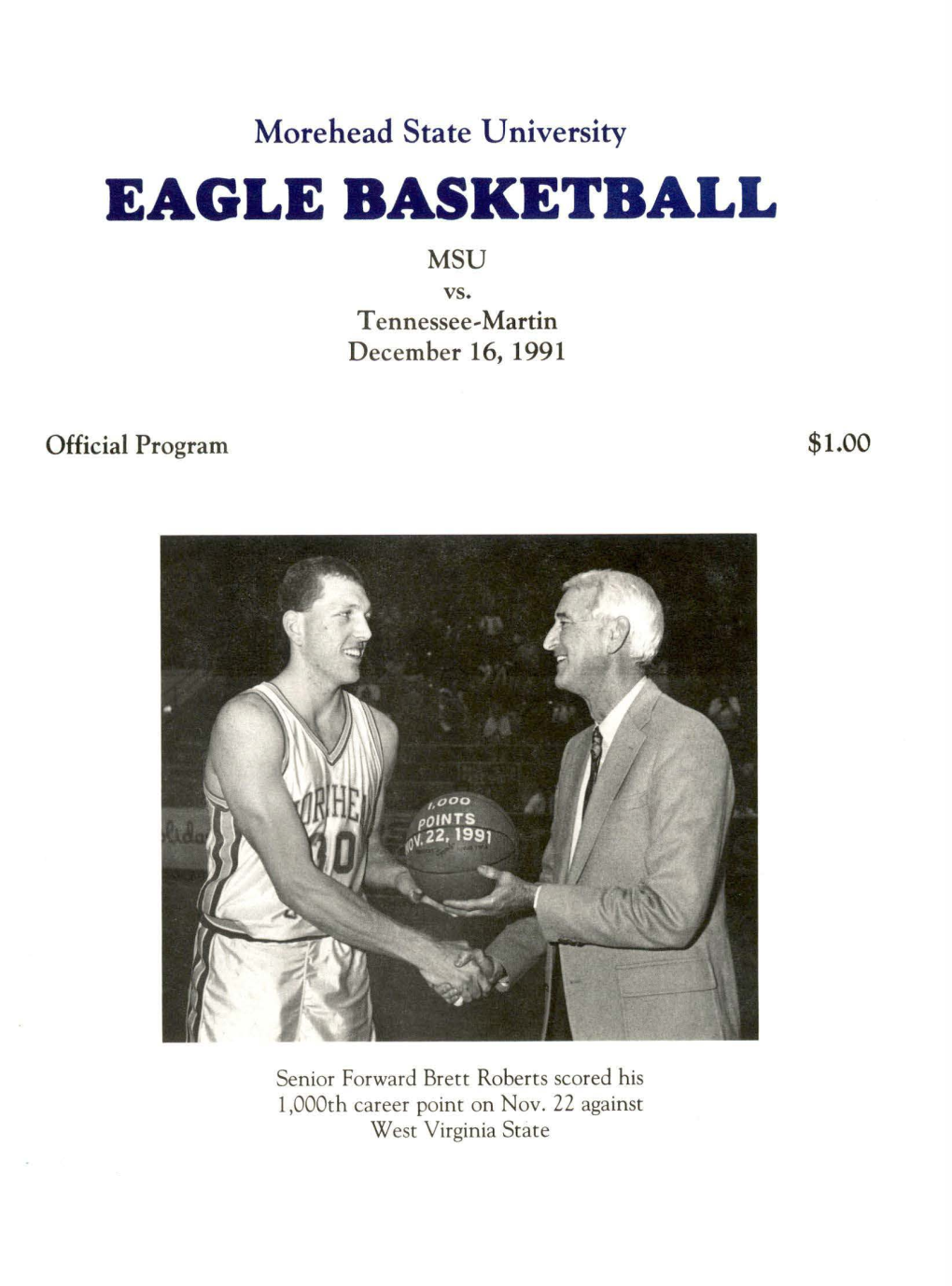 MSU Vs. Tennessee-Martin December 16, 1991