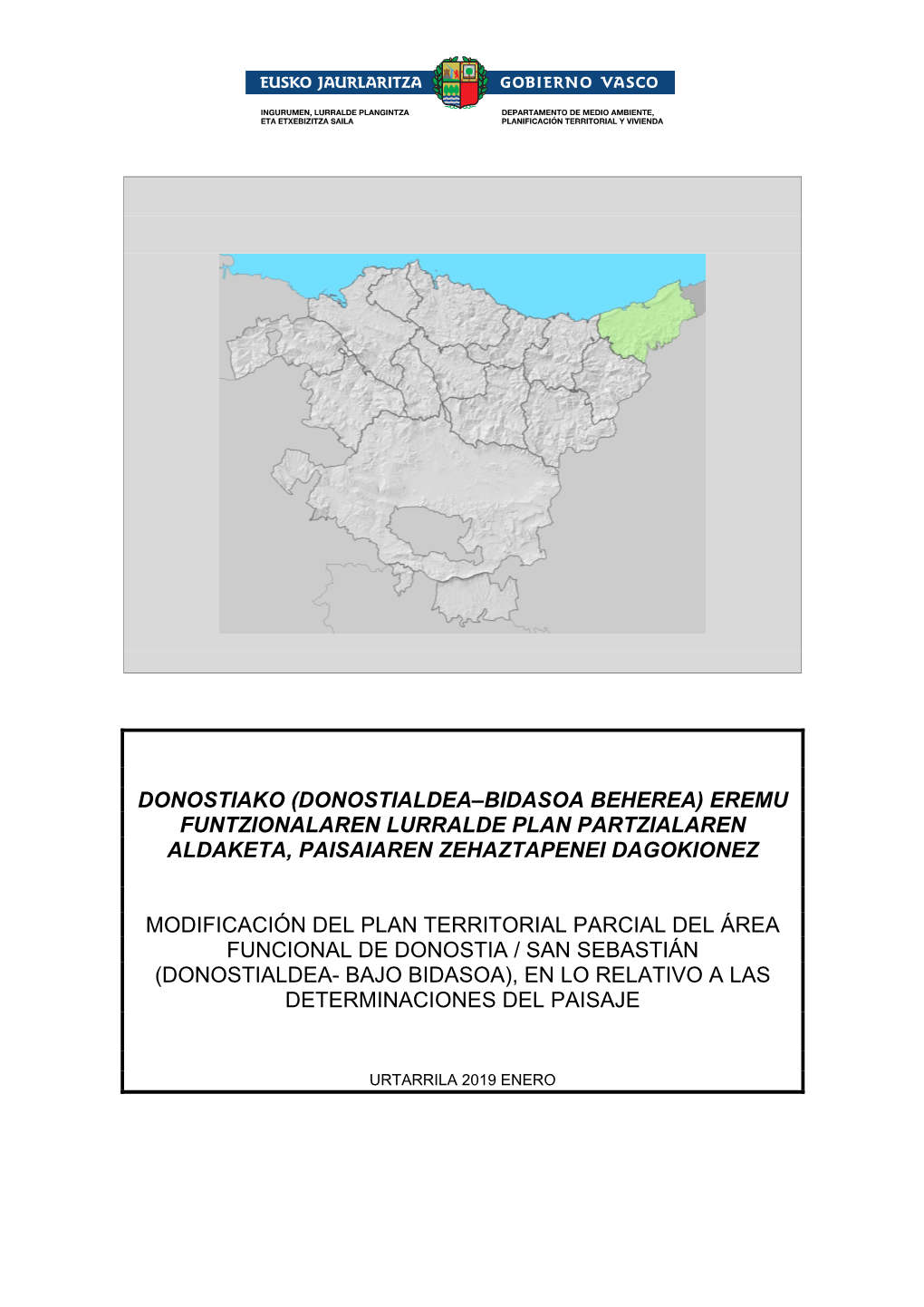 Donostiako (Donostialdea–Bidasoa Beherea) Eremu Funtzionalaren Lurralde Plan Partzialaren Aldaketa, Paisaiaren Zehaztapenei Dagokionez