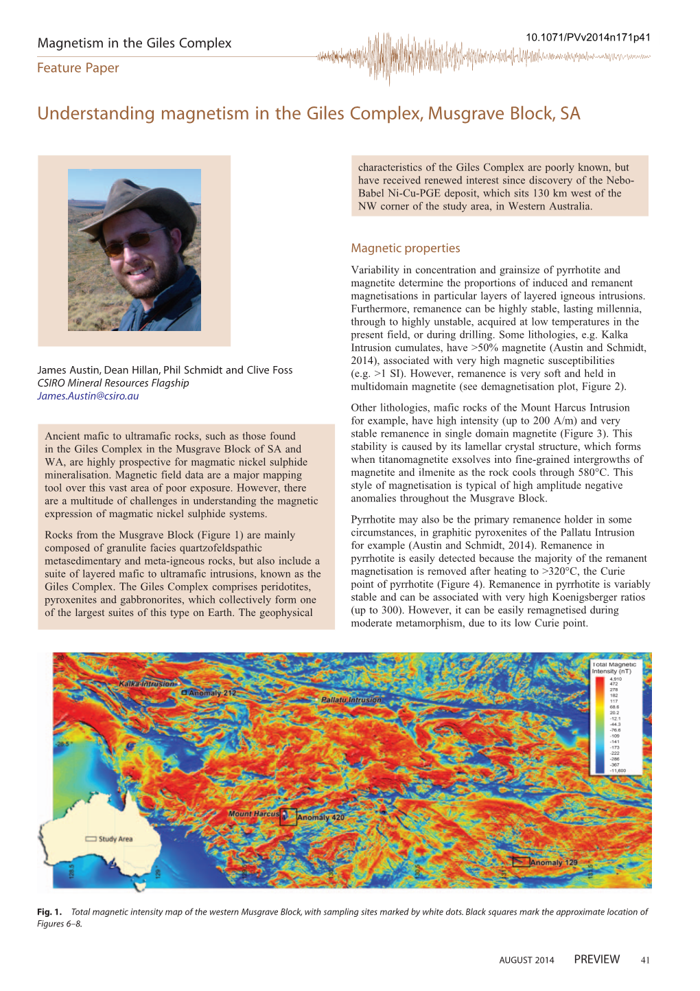 Understanding Magnetism in the Giles Complex, Musgrave Block, SA