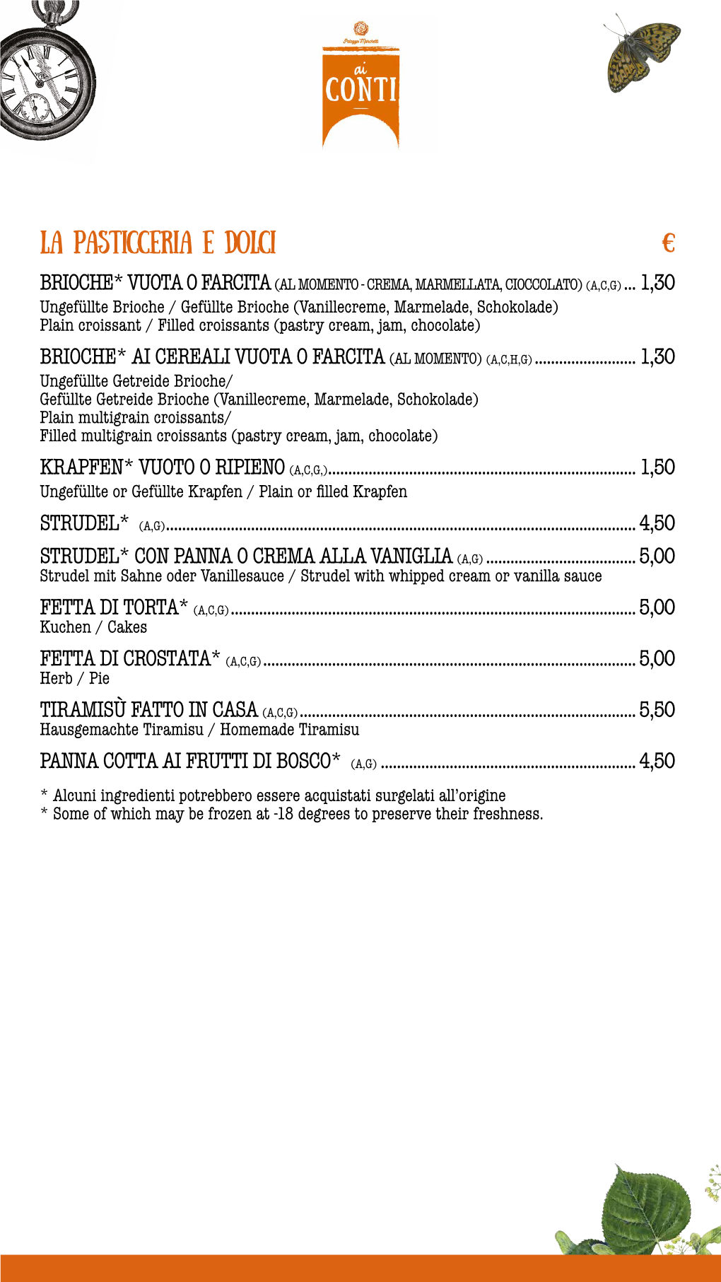 Consulta Il Nostro Menu