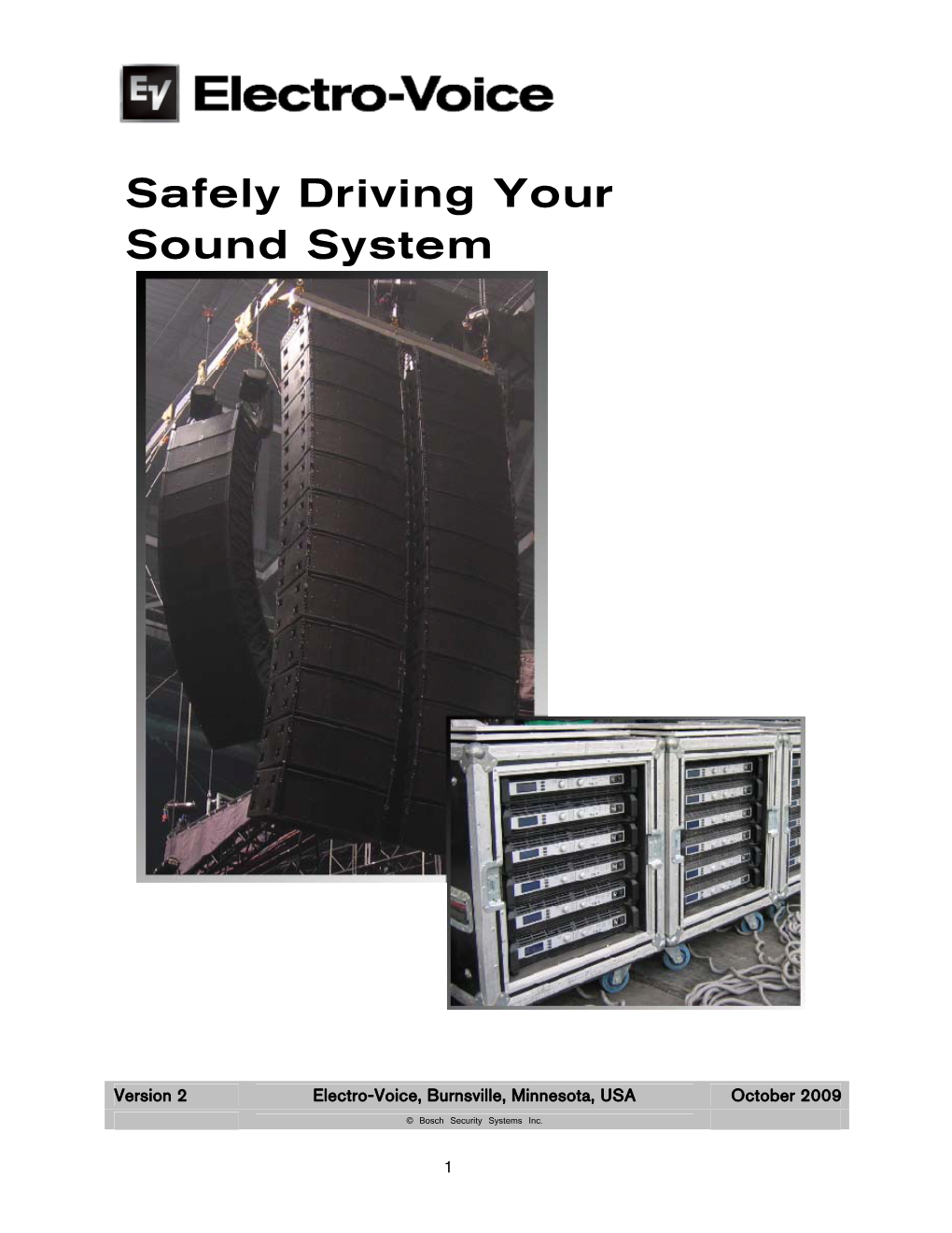 Safely Driving Your Sound System