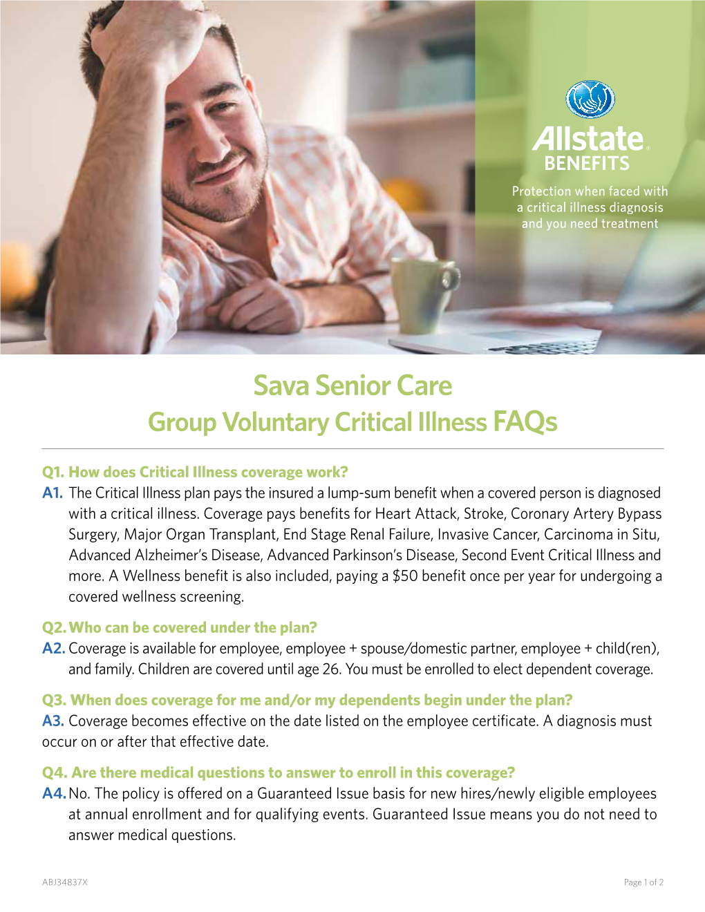 Sava Senior Care Group Voluntary Critical Illness Faqs