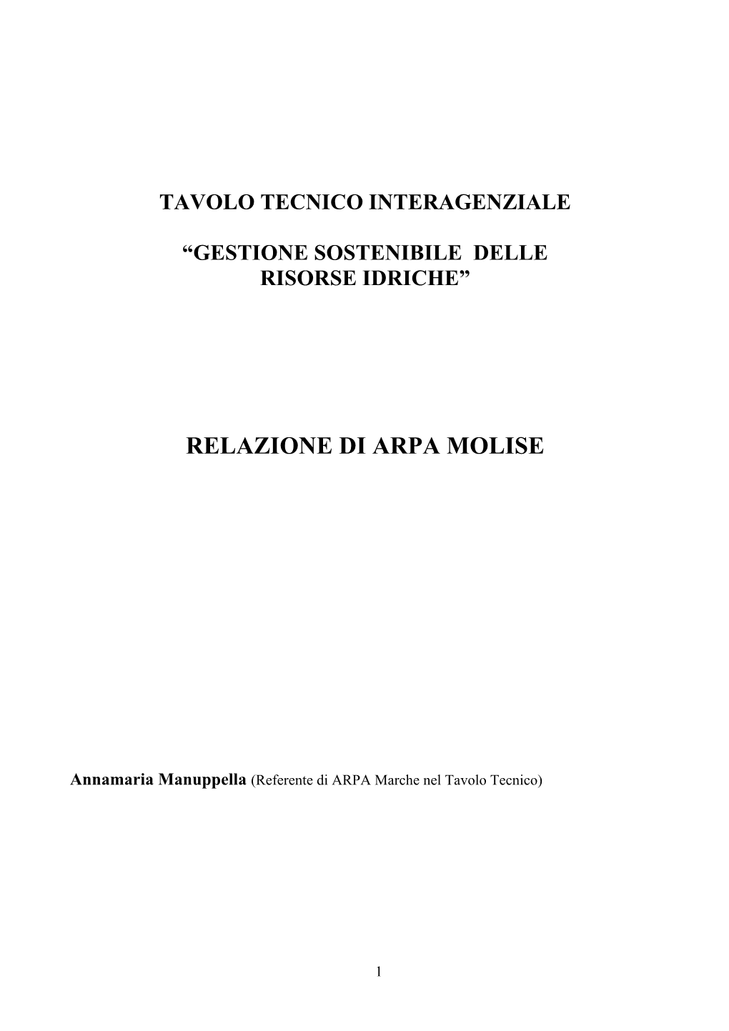 Gestione Sostenibile Delle Risorse Idriche”