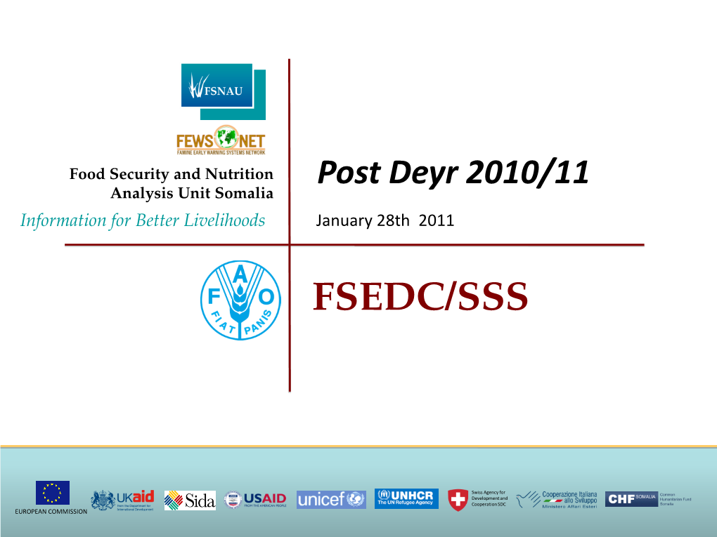 Post Deyr 2010/11 Analysis Presentation