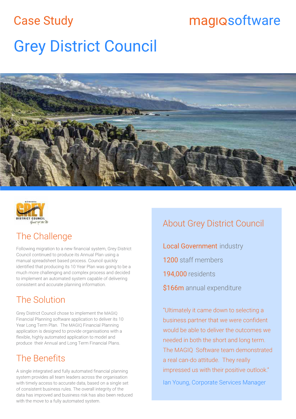 Grey District Council MAGIQ Financial Planning Digital