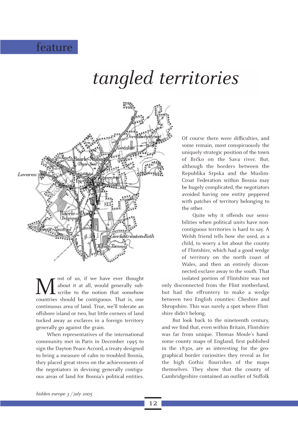 Hidden Europe 3 (July 2005): Tangled Territories