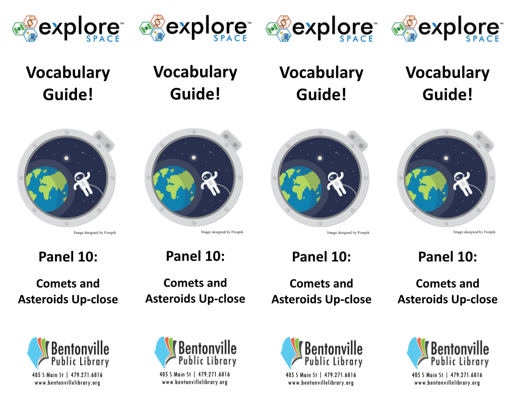 Vocabulary Guide! Guide! Guide! Guide!