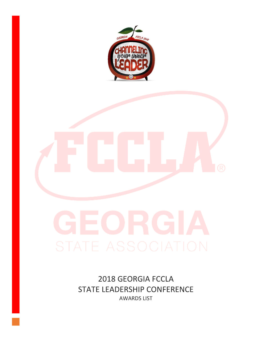 2018 Georgia Fccla State Leadership Conference Awards List