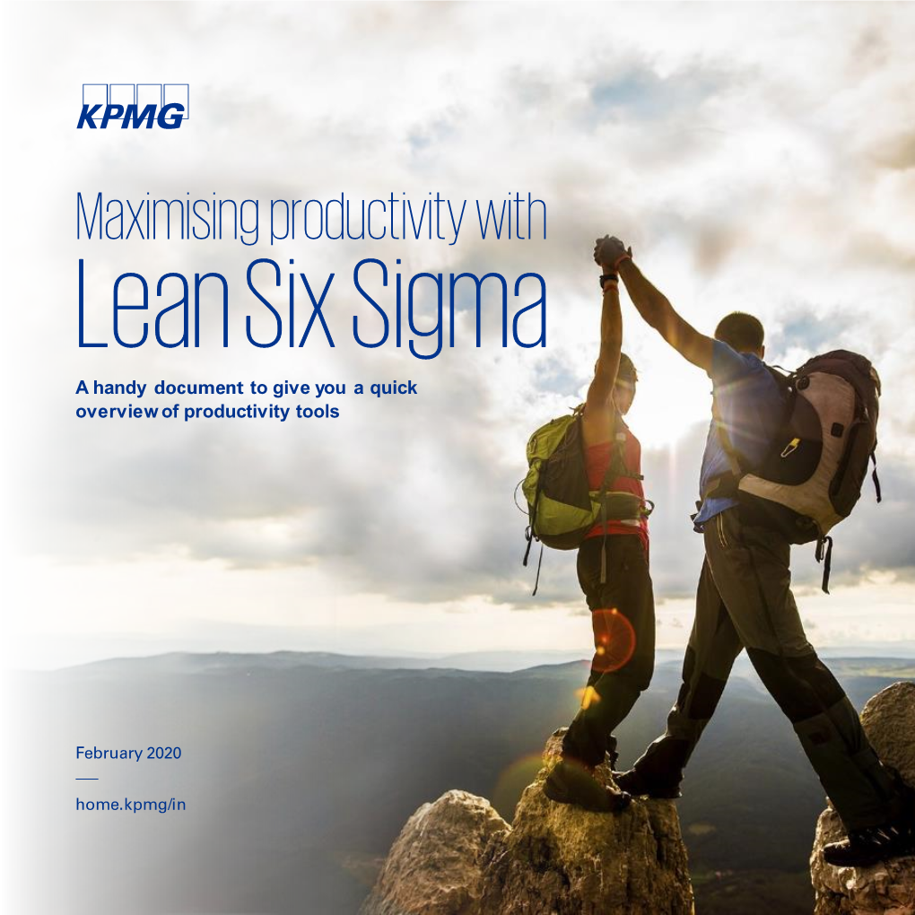 Maximising Productivity with Lean Six Sigma 1
