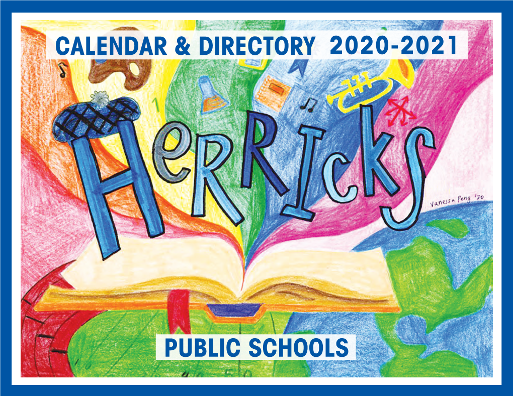 Calendar & Directory 2020-2021 Public Schools