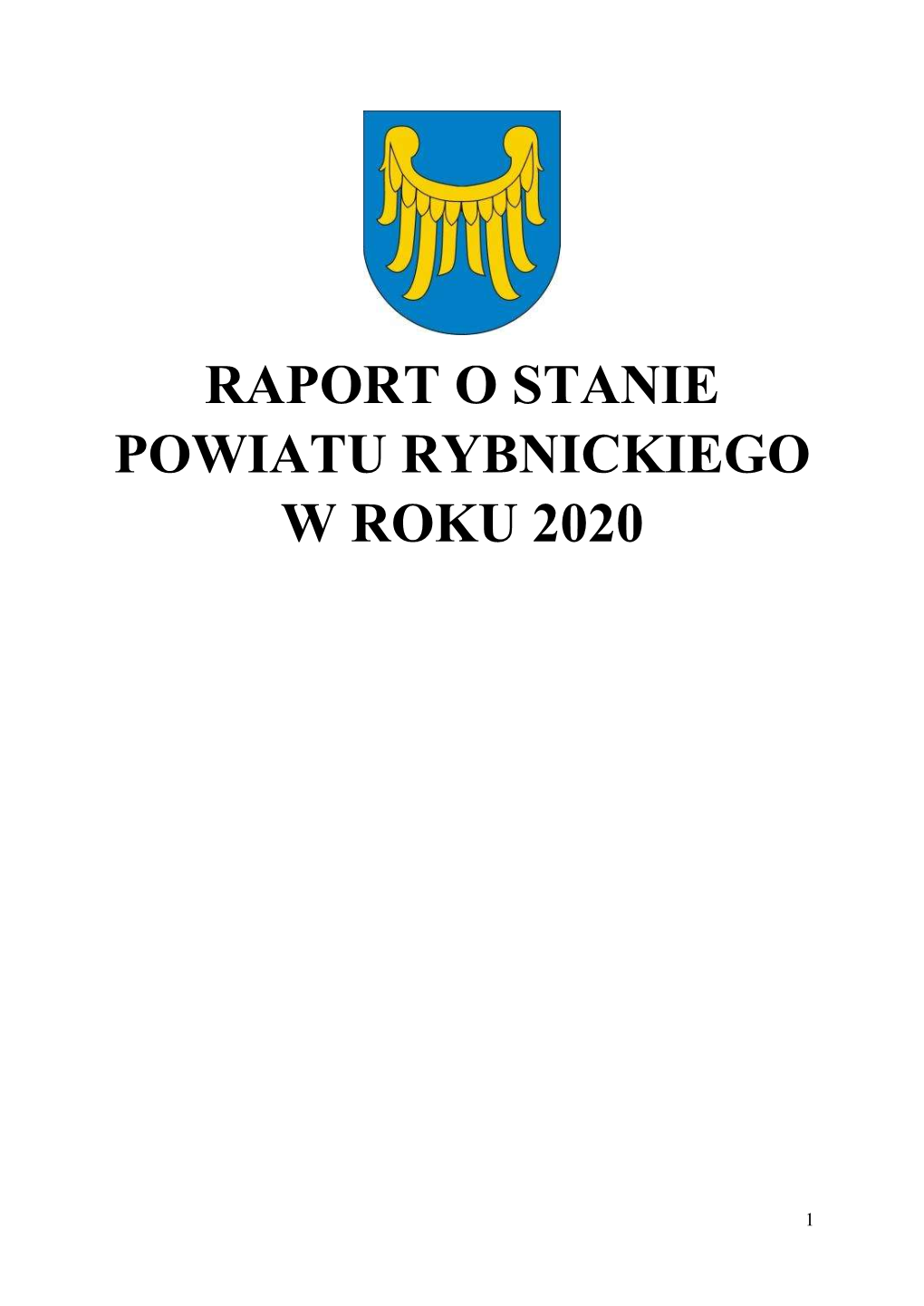 Raport O Stanie Powiatu Rybnickiego W Roku 2020