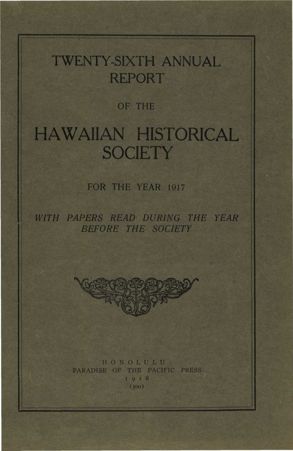 Hawaiian Historical Society