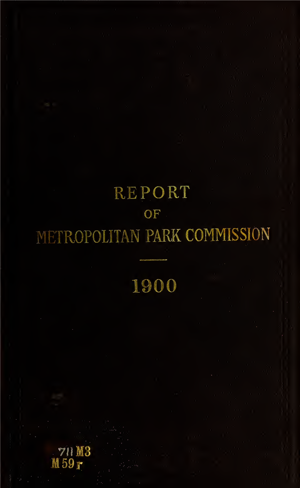 Report of the Board of Metropolitan Park Commissioners (1899)