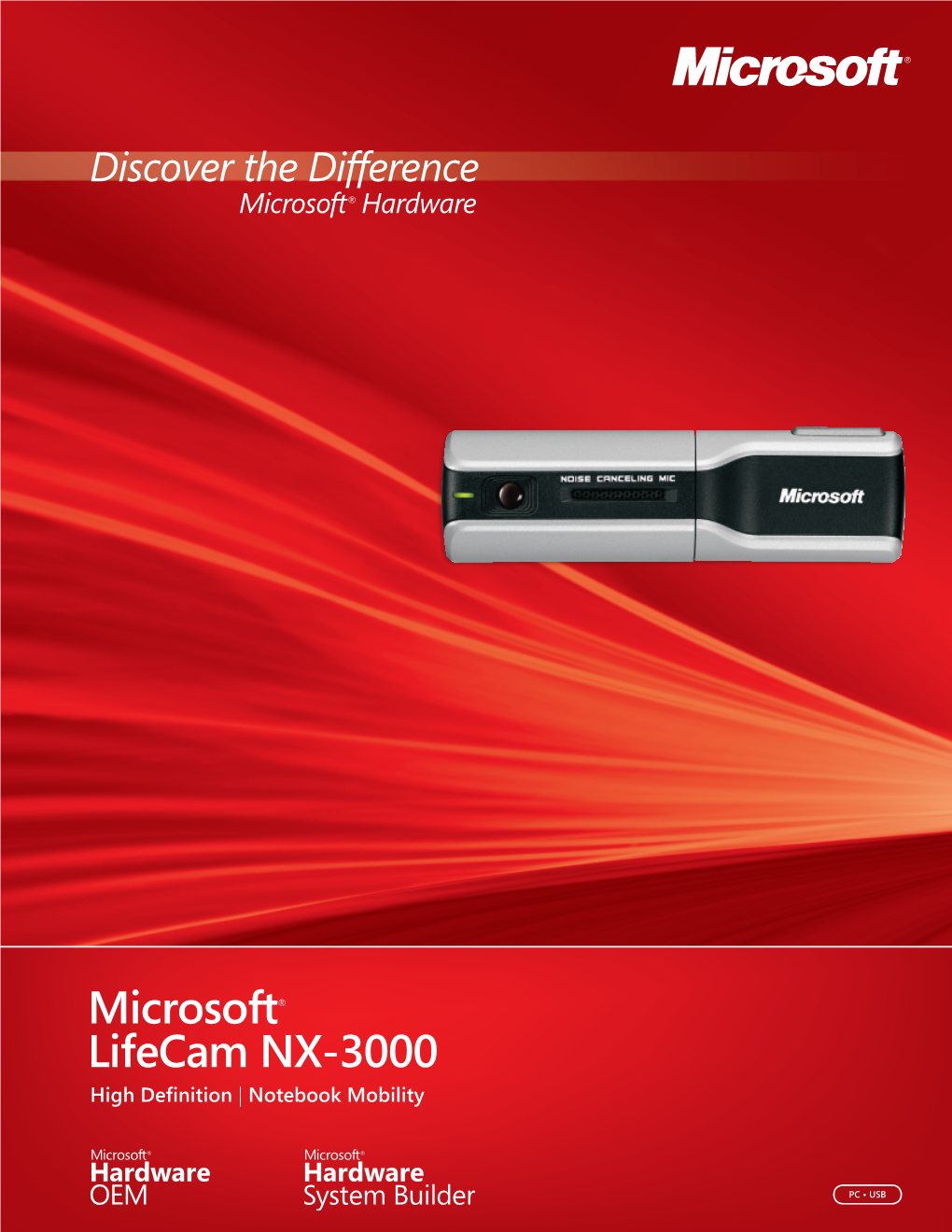 Microsoft Lifecam NX-3000 High Definition | Notebook Mobility