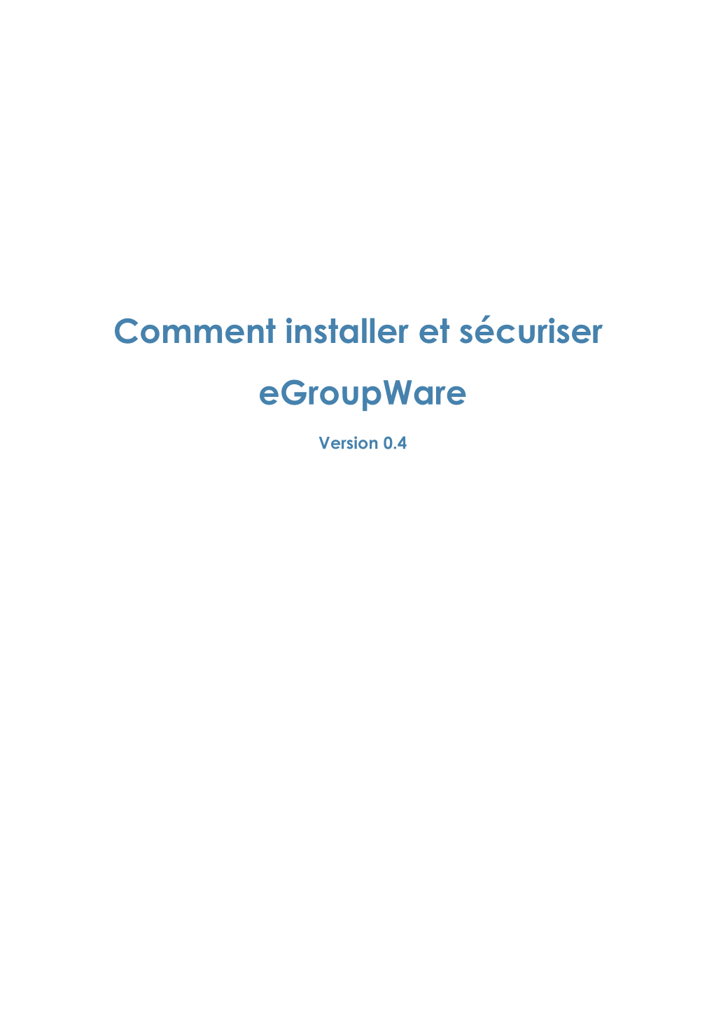 How to Install and Secure Egroupware