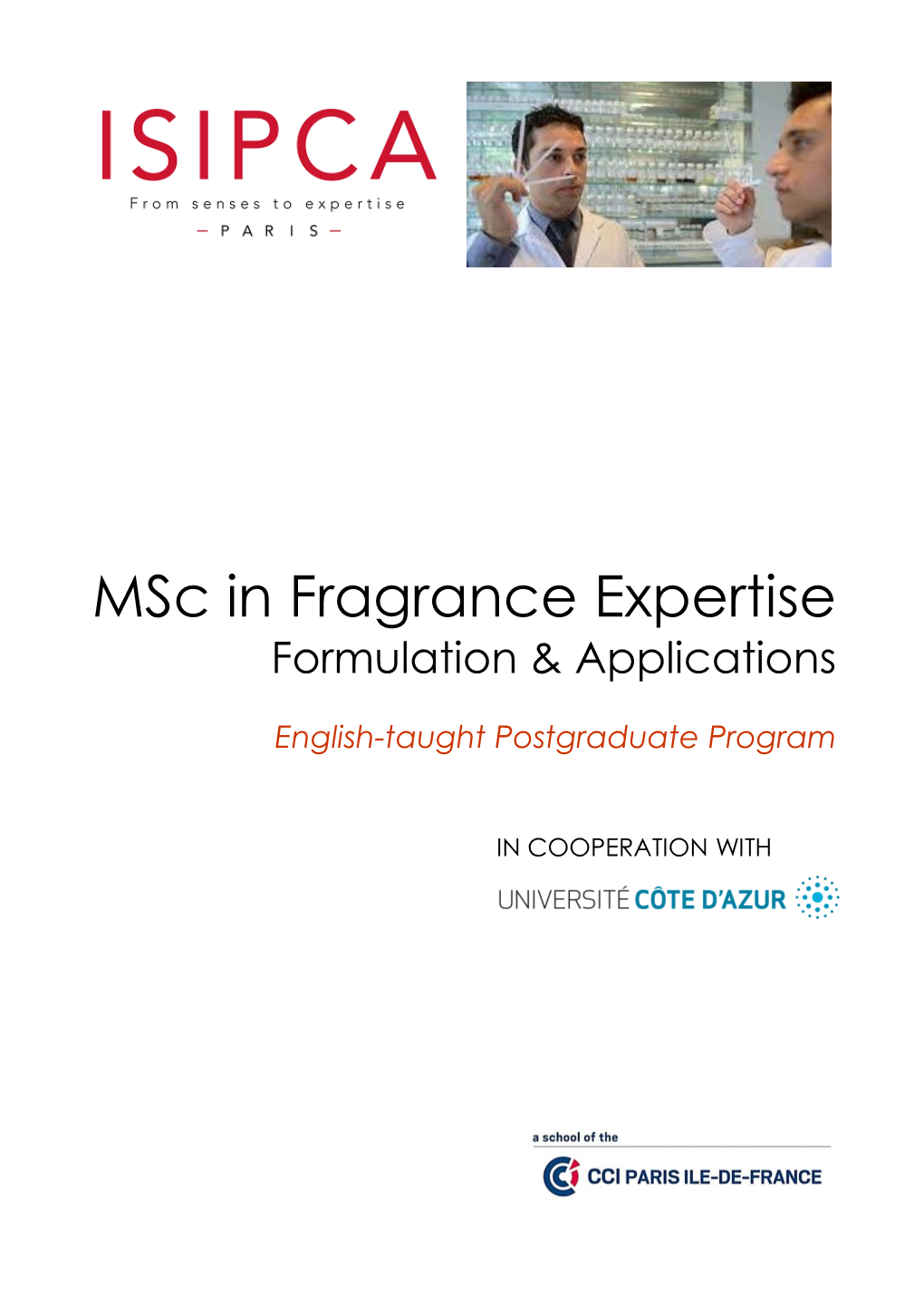Msc in Fragrance Expertise Formulation & Applications