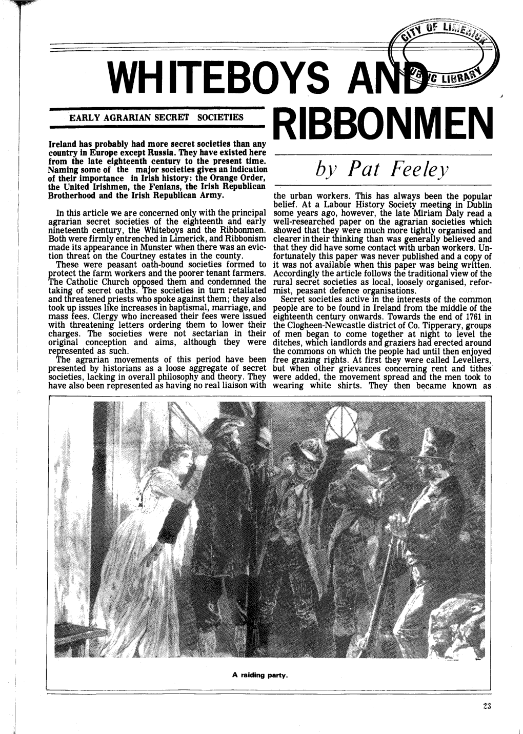 Whiteboys and Ribbonmen