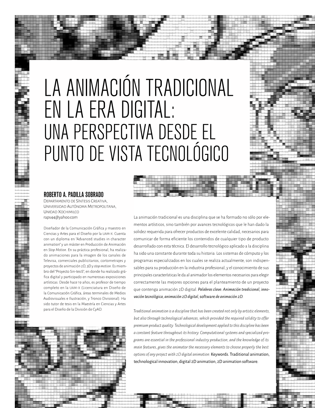 La Animación Tradicional En La Era Digital: Una Perspectiva Desde El Punto De Vista Tecnológico