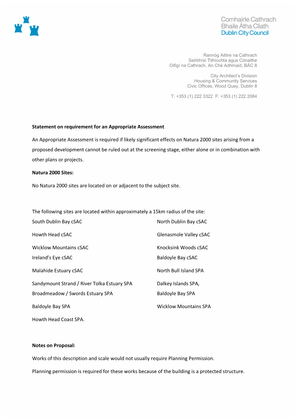 HLG Appropriate Assesment Statement May 2019 Rev.Pdf