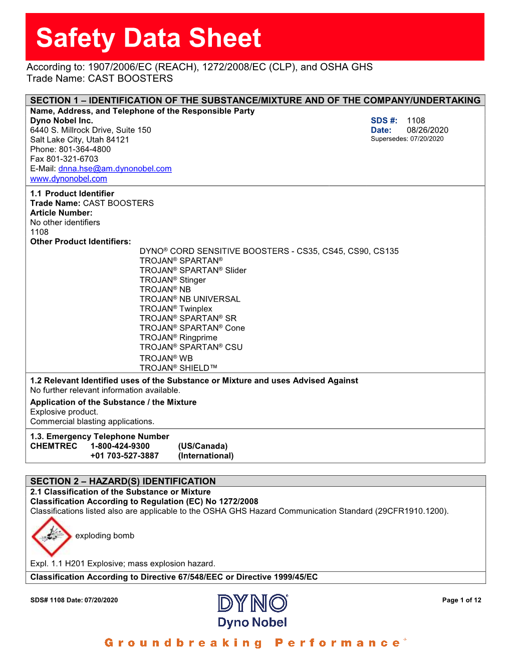 Safety Data Sheet