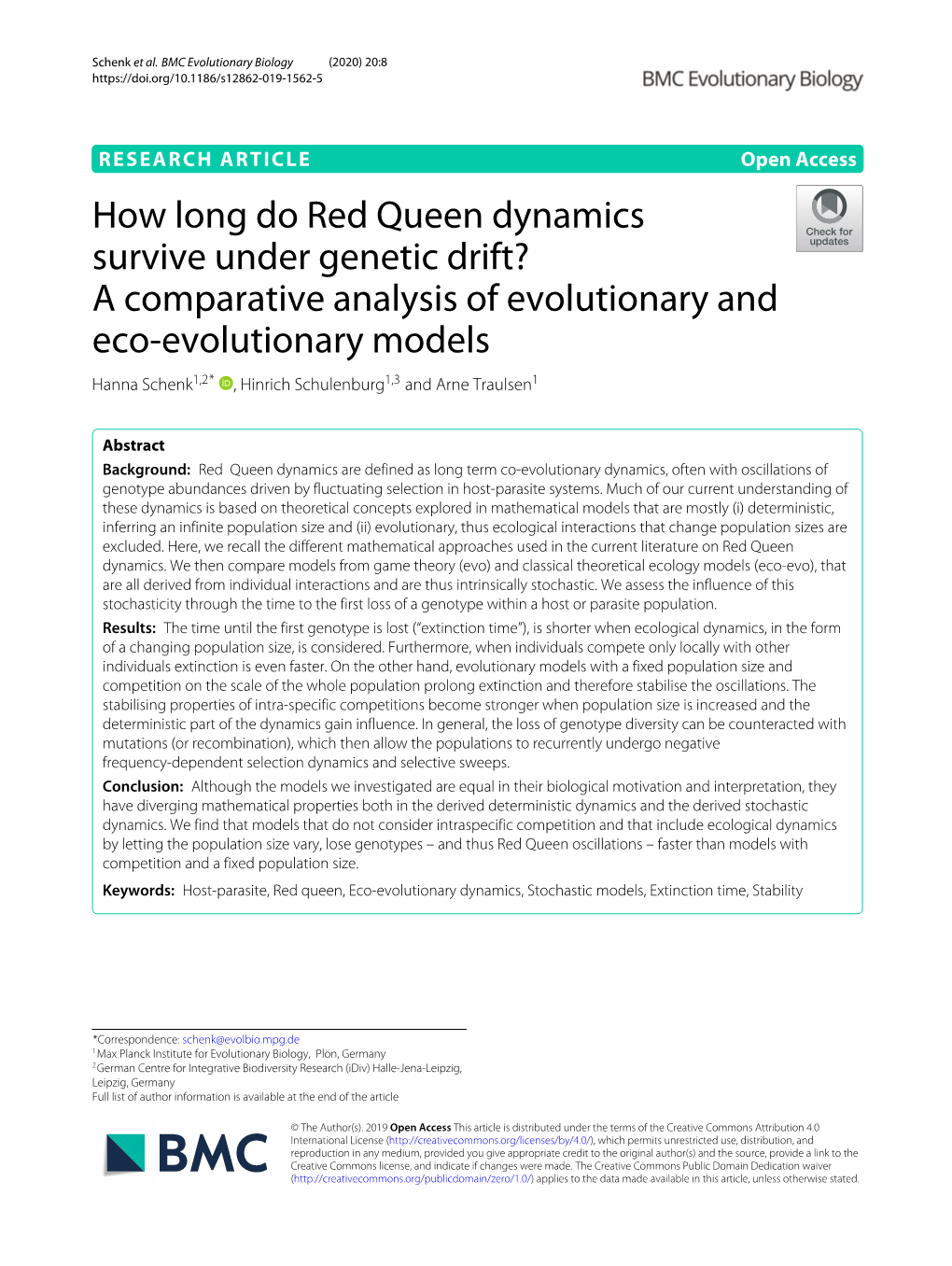 How Long Do Red Queen Dynamics Survive Under Genetic Drift?