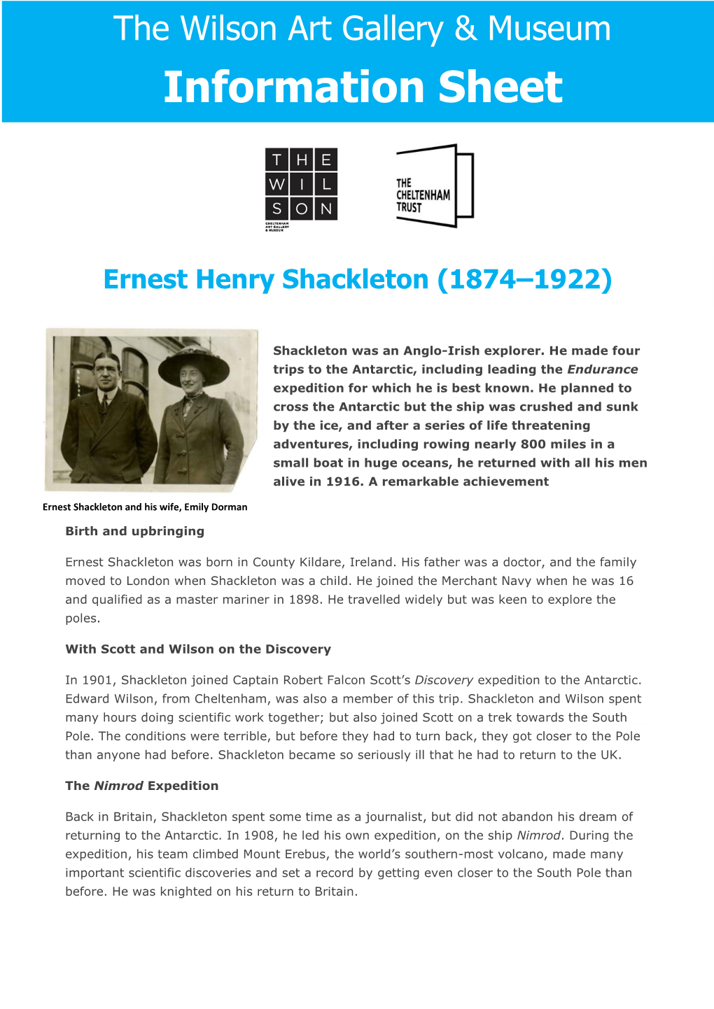 Information-Sheet-Ernest-Shackleton