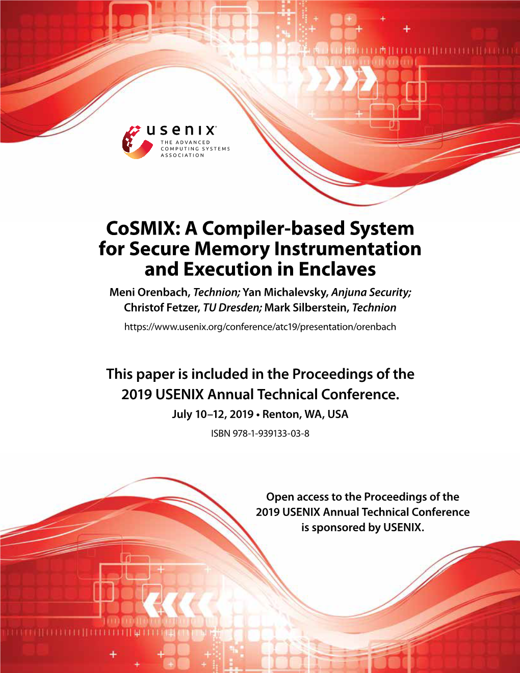 Cosmix: a Compiler-Based System for Secure Memory Instrumentation