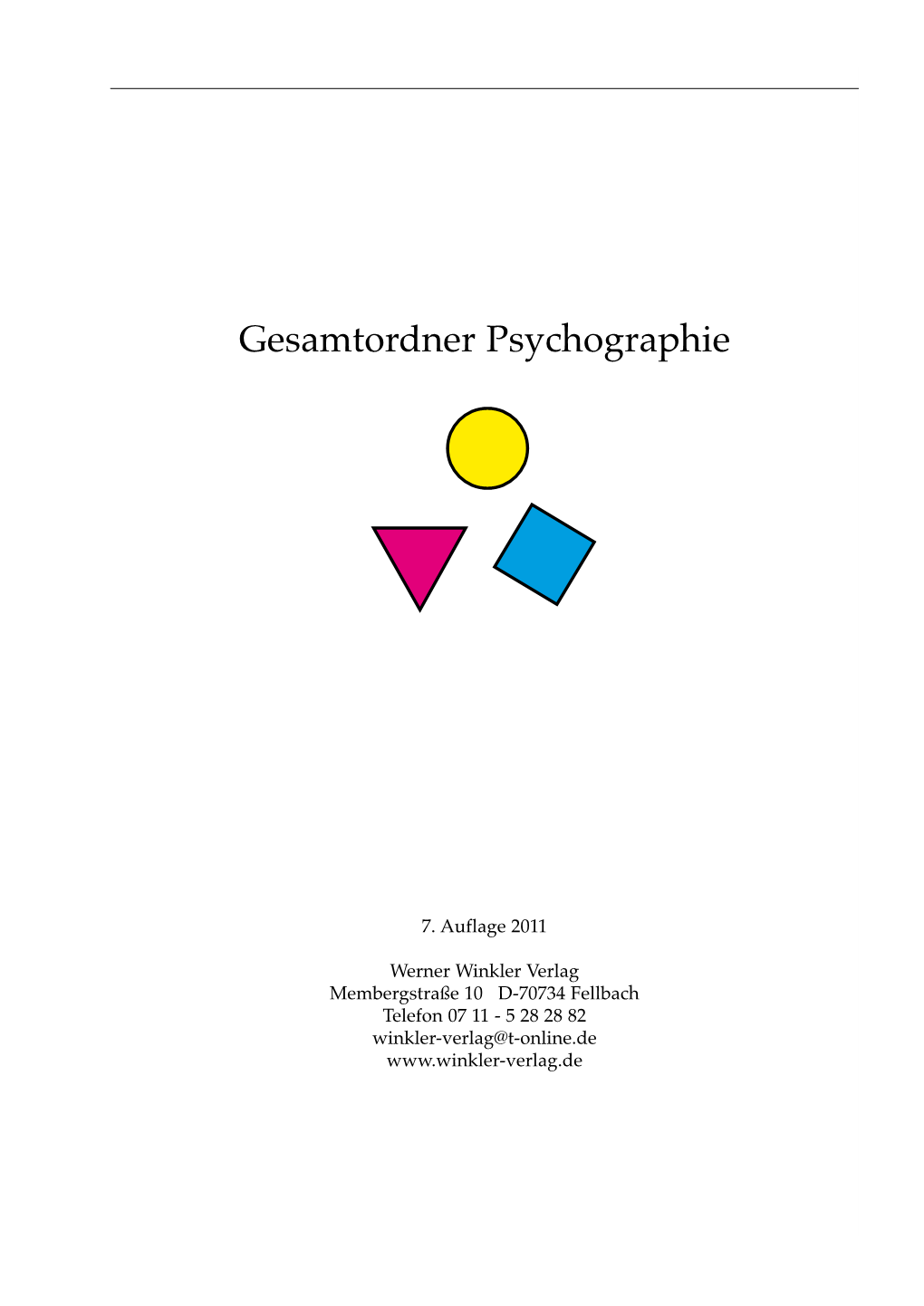 Gesamtordner Psychographie