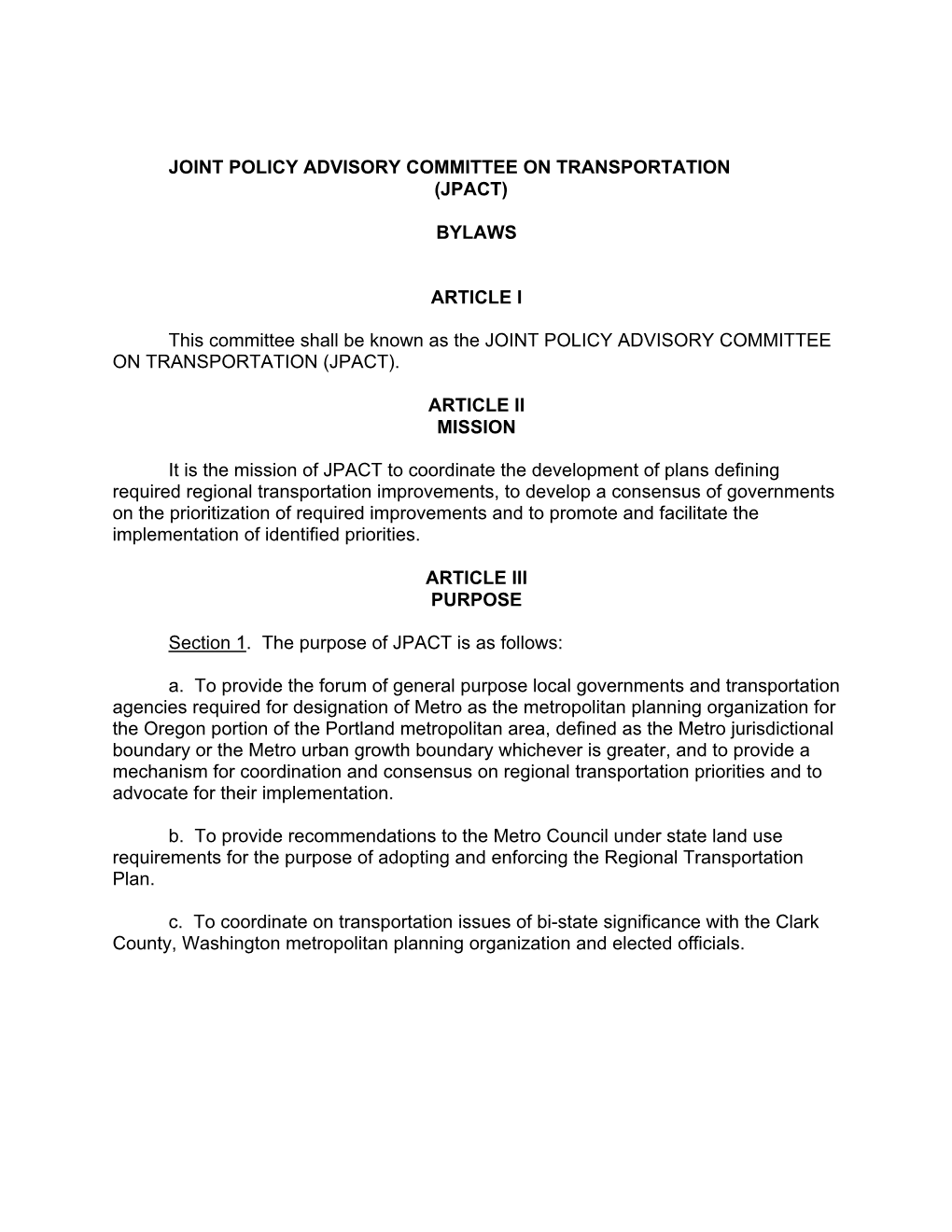 02152008 JPACT Bylaws.Pdf